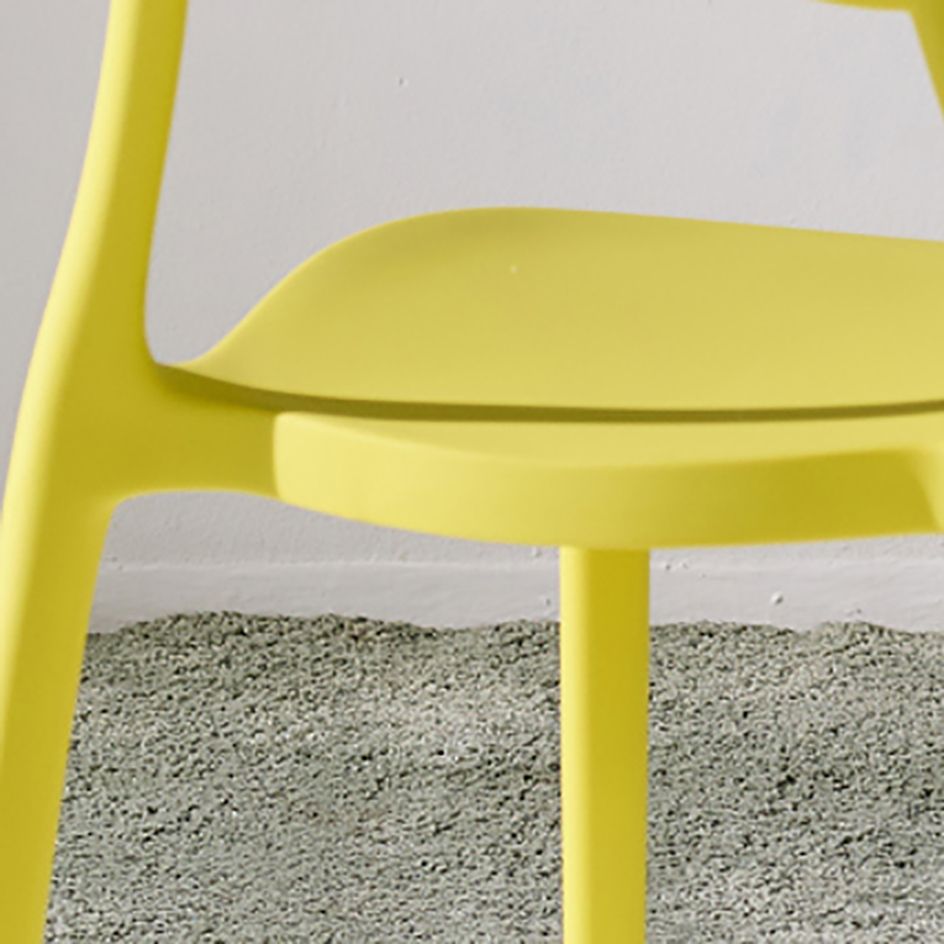 Minimalist Plastic Dining Armless Chair Open Back Dining Side Chair Clearhalo 'Dining Chairs' 'Dining Tables & Seating' 'dining_chair' 'furn' 'furn_dining_chair' 'Furniture' 'furniture_dining_chair' 'Kitchen & Dining Furniture' 1200x1200_4f55c097-ab93-4b94-8d2f-6d221c17848b