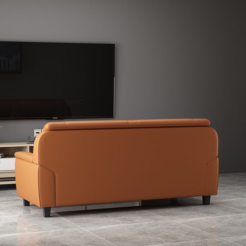 31.50" H Faux Leather Pillow Top Arm Sofa with Cushions for Living Room Clearhalo 'furn' 'furn_sofas' 'Furniture' 'furniture_sofas' 'kitchen' 'kitchen_sofas' 'Living Room Furniture' 'Sofa' 'sofas' 1200x1200_4f55d2fb-ec71-4daa-b068-d81003dbba0f