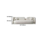 Moderne stijl Sofa Low Back Cushioned Sofa opgevuld met sponskussens Sofa