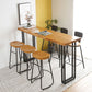 Modern 1/4/7 stuks Bar Tafel Set rechthoekige dennenhouttafel voor balkoncafé