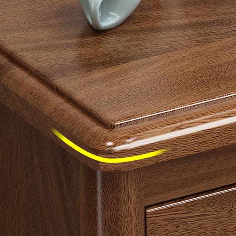 2 - Schubladen zeitgenössischer Nachttisch antiker Finish Nachttisch