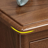 2 - Schubladen zeitgenössischer Nachttisch antiker Finish Nachttisch