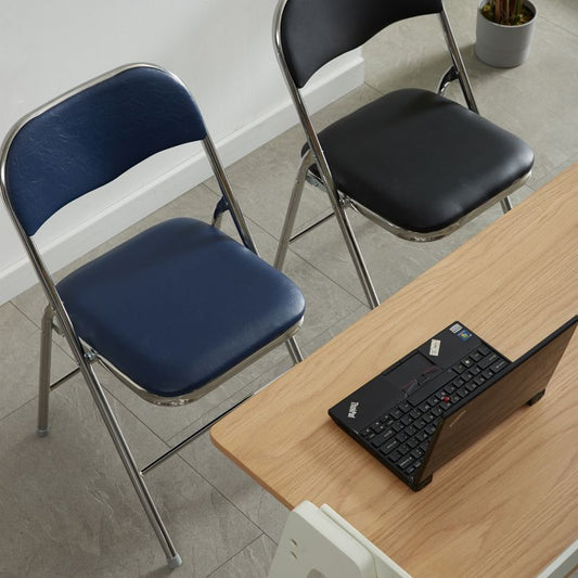 Industrial Style PU Leather Dining Chairs Open Back Dining Side Chairs for Home Clearhalo ' kitchen&dining_furn' 'Dining Chairs' 'Dining Tables & Seating' 'dining_chair' 'furn' 'furn_dining_chair' 'Furniture' 'furniture_dining_chair' 'Kitchen & Dining Furniture' 'kitchen' 1200x1200_4f5a8e67-447e-45af-82c2-edc8a083d192