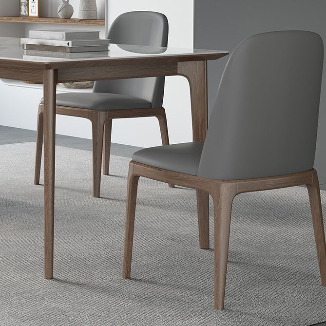 Dining Room Set Minimalist with Solid Wood Dining Table and Upholstered Chairs Clearhalo 'Dining Room Sets' 'Dining Tables & Seating' 'dining_room_set' 'furn' 'furn_dining_room_set' 'Furniture' 'furniture_dining_room_set' 'Kitchen & Dining Furniture' 'kitchen&dining_furn' 'kitchen' 1200x1200_4f5c3ac2-1b9c-48f1-8f50-bfb97815b41b