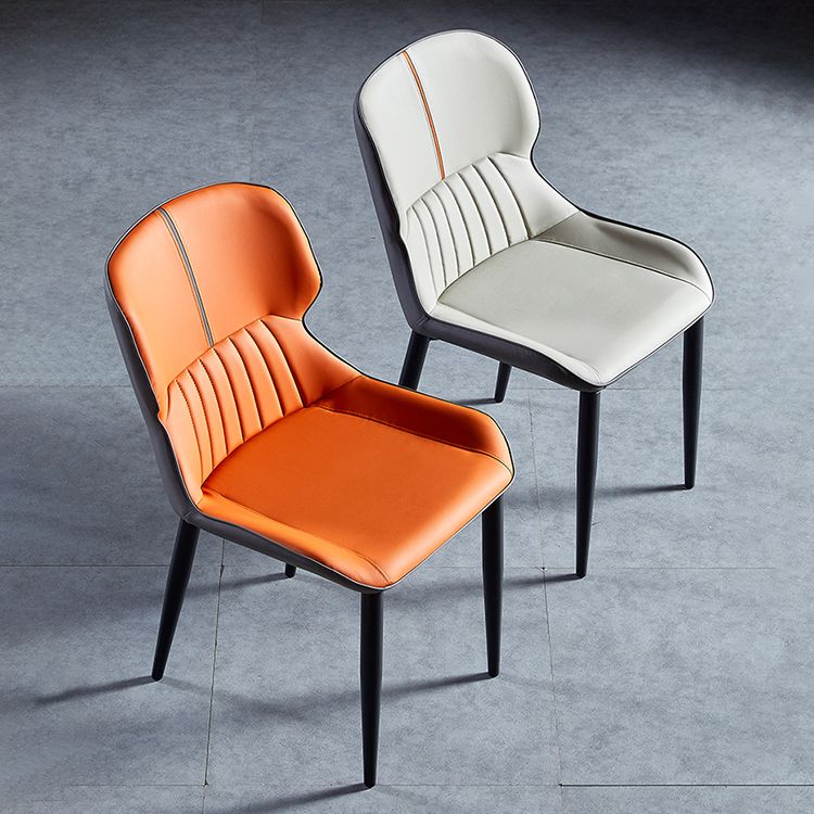 Contemporary Style Metal Dining Chairs Wingback Arm Chairs for Kitchen Clearhalo ' kitchen&dining_furn' 'Dining Chairs' 'Dining Tables & Seating' 'dining_chair' 'furn' 'furn_dining_chair' 'Furniture' 'furniture_dining_chair' 'Kitchen & Dining Furniture' 'kitchen' 1200x1200_4f5e52d1-045a-49b4-b248-ae7416d465cb