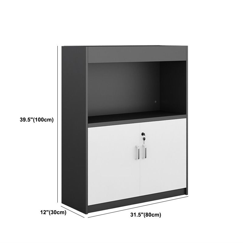 11.8 "W Wood Bidacte avec bibliothèque géométrique Multi couches dans Dark Taupe (sans plante)