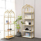 Glam Style Gold Bookshelf Metal Open Shelf Bookcase for Home Clearhalo 'Bookcases' 'furn' 'furn_bookcases' 'Furniture' 'furniture_bookcases' 'Office Furniture' 1200x1200_4f623eca-8f8d-454a-a88c-5f8c31de7e10