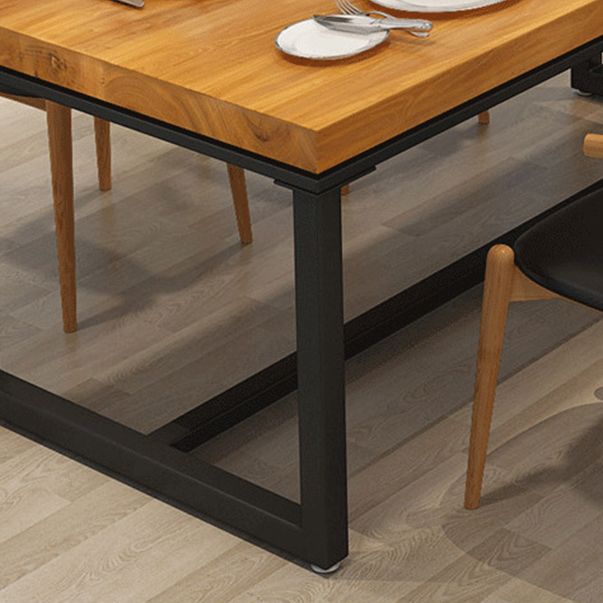 Industrial Sled Dining Table Set 1/2/5 Pieces Solid Wood Dinette Set for Shop Clearhalo 'Dining Room Sets' 'Dining Tables & Seating' 'dining_room_set' 'furn' 'furn_dining_room_set' 'Furniture' 'Kitchen & Dining Furniture' 1200x1200_4f6241d2-ffea-4204-be63-d113f2930ce6