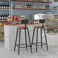 Modern Armless Backrest Counter Stool Iron Household Bar Stool with Cushion Clearhalo 'Bar Furniture' 'Bar Stools' 'bar_stools' 'furn' 'furn_bar_stools' 'furniture_bar_stools' 'Kitchen & Dining Furniture' 'kitchen&dining_furn' 'kitchen' 'kitchen_furn' Furniture' 1200x1200_4f6375f9-d18e-48c6-bcf7-859e768c4993