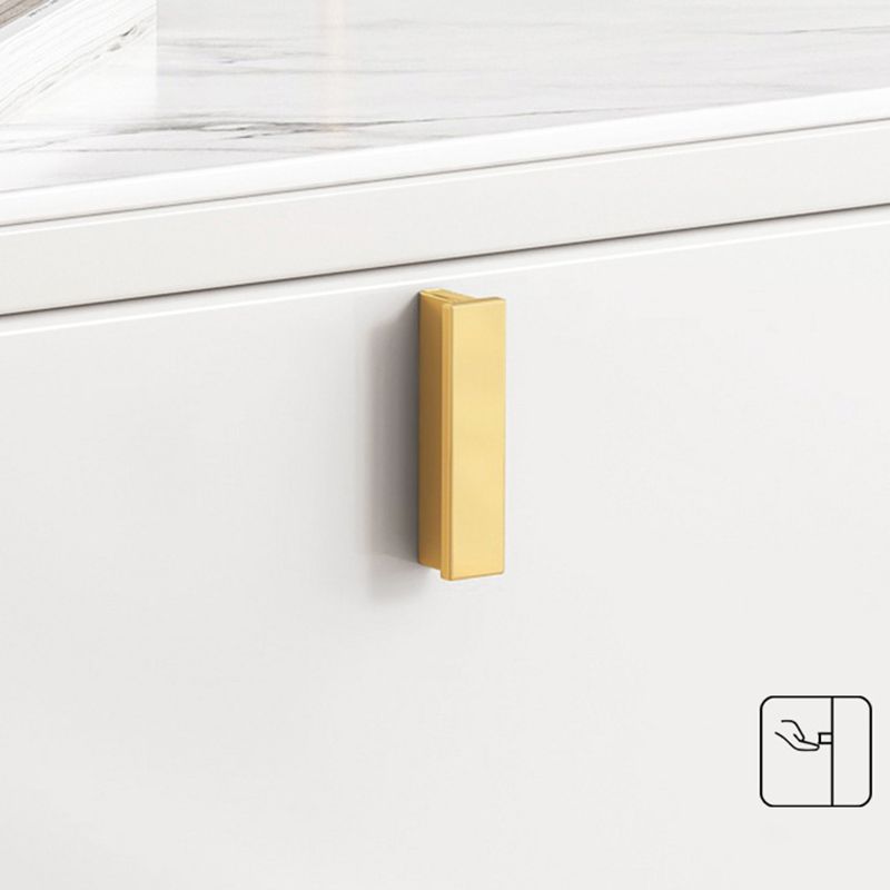 2 Drawers Stone Nightstand Glam Legs Included Bedside Cabinet ,18.5" Tall Clearhalo 'Bedroom Furniture' 'furn' 'furn_night_stand' 'Furniture' 'night_stand' 'Nightstands' 1200x1200_4f651cde-7a55-4c3d-bcd6-9d6dad1852eb