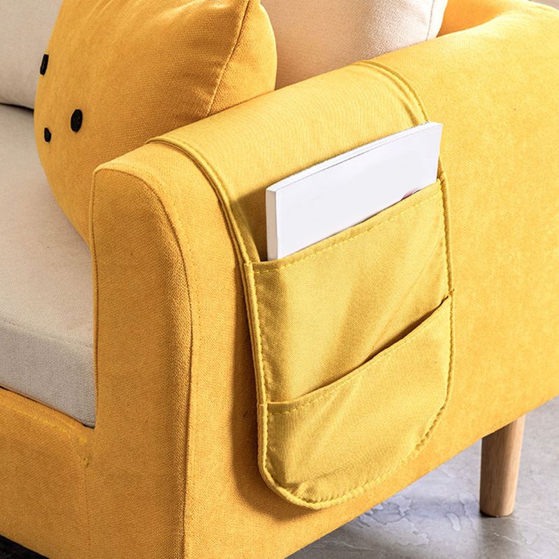 22.83" H Velvet Square Arm Modern Sofa with Tight Back slipcovered Sofa Clearhalo 'furn' 'furn_sofas' 'Furniture' 'furniture_sofas' 'kitchen' 'kitchen_sofas' 'Living Room Furniture' 'Sofa' 'sofas' 1200x1200_4f659cfe-f54f-47c3-977b-c0136a348163