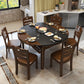 Contemporary Kitchen Dinner Table 4 Legs Extendable Dining Table Clearhalo 'Dining Tables & Seating' 'Dining Tables' 'dining_table' 'furn' 'furn_dining_table' 'Furniture' 'Kitchen & Dining Furniture' 1200x1200_4f66a451-0032-49b5-b0be-deec1860cb00