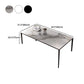 Stone Rectangular Dining Table 4 Legs Furniture with Steel Base for Home Clearhalo 'Dining Tables & Seating' 'Dining Tables' 'dining_table' 'furn' 'furn_dining_table' 'Furniture' 'furniture_dining_table' 'Kitchen & Dining Furniture' 'kitchen' 'kitchen_dining_table' 1200x1200_4f673972-64ca-481d-a527-d2d7352fb2ce