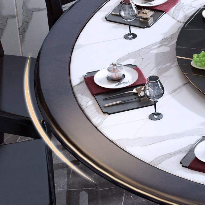 Round Dining Table with Wooden Pedestal Tradition Dinette Table for Home Clearhalo 'Dining Tables & Seating' 'Dining Tables' 'dining_table' 'furn' 'furn_dining_table' 'Furniture' 'Kitchen & Dining Furniture' 1200x1200_4f6797ea-e1b7-4857-ae6a-95ffc37bb7af