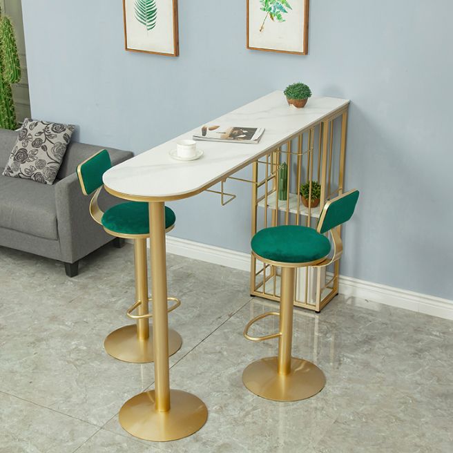 Juego de mesa de pub moderno, mesa de bar de piedra de 1/2/3 piezas con taburetes ajustables