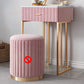 1 Drawer Dressing Table Luxurious Metal Frame Make-up Vanity Clearhalo 'Bedroom Furniture' 'furn' 'furn_makeup_vanities' 'Furniture' 'Makeup Vanities' 'makeup_vanities' 1200x1200_4f6b00a9-8e7e-418f-aeee-ca004c34c5d3