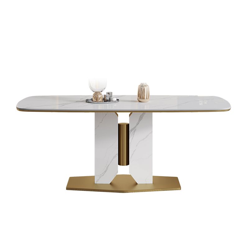 Nordic Sintered Stone Top Dining Set 1/4/5/7 Pieces Rectangle Dining Table with Chairs Clearhalo 'Dining Room Sets' 'Dining Tables & Seating' 'dining_room_set' 'furn' 'furn_dining_room_set' 'Furniture' 'furniture_dining_room_set' 'Kitchen & Dining Furniture' 1200x1200_4f6be85c-5cce-42e0-9a70-9e83f5934ef1