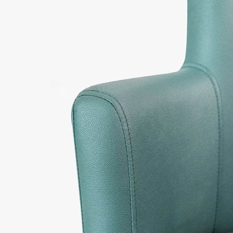 Contemporary Style Upholstered Single Side Chair Solid Back Arm Dining Chair Clearhalo ' kitchen&dining_furn' 'Dining Chairs' 'Dining Tables & Seating' 'dining_chair' 'furn' 'furn_dining_chair' 'Furniture' 'furniture_dining_chair' 'Kitchen & Dining Furniture' 'kitchen' 1200x1200_4f6dac02-7d7b-4750-a17a-89b1aab22bd0