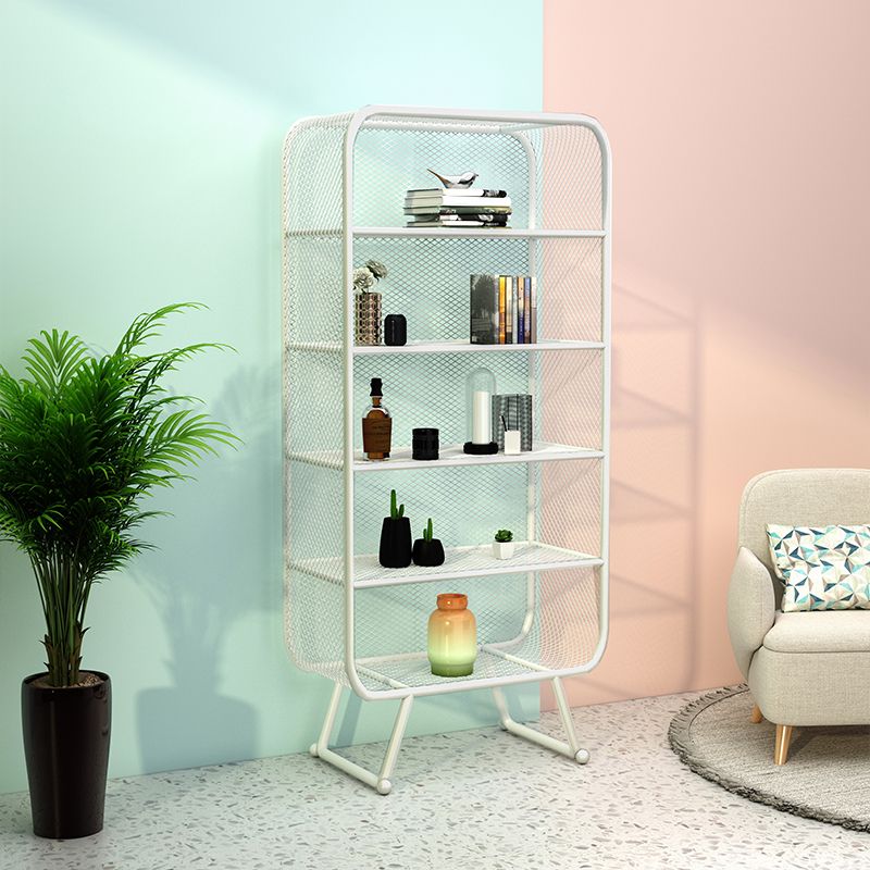 Glam Style Bookshelf Metal Closed Back Shelf Bookcase for Home Use Clearhalo 'Bookcases' 'furn' 'furn_bookcases' 'Furniture' 'furniture_bookcases' 'Office Furniture' 1200x1200_4f6e718c-0909-4445-8b6c-aae9de5812e8