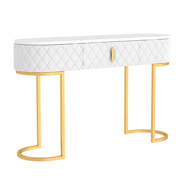 Tavolo console di marmo glam tavolo divano console in ferro dorato per sala
