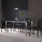 Contemporary Style Tempered Glass Top Dining Table 4 Legs Table for Dining Room Clearhalo ' dining_table' 'Dining Tables & Seating' 'Dining Tables' 'furn' 'furn_dining_table' 'Furniture' 'furniture_dining_table' 'Kitchen & Dining Furniture' 'kitchen&dining_furn' 'kitchen' 'kitchen_dining_table' 1200x1200_4f71fd56-d70e-43ad-9e68-f157ff388d48
