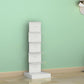 Modern Steel Bookcase, White, Geometric Bookshelf for Any Room Clearhalo 'Bookcases' 'furn' 'furn_bookcases' 'Furniture' 'Office Furniture' 1200x1200_4f7241f1-7c04-4457-b259-032cdc882bb4