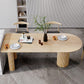 Contemporary Free Form Dining Table Solid Wood Dining Table for Kitchen