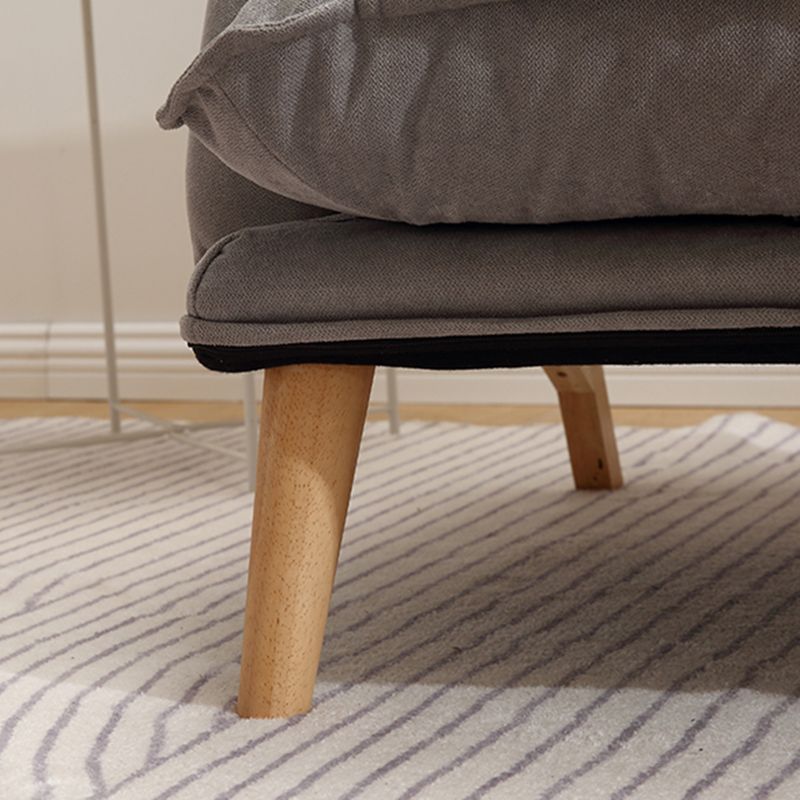 23,62 "largeur x 27,95" chaise convertible profonde avec quatre jambes de base et biscuit en arrière