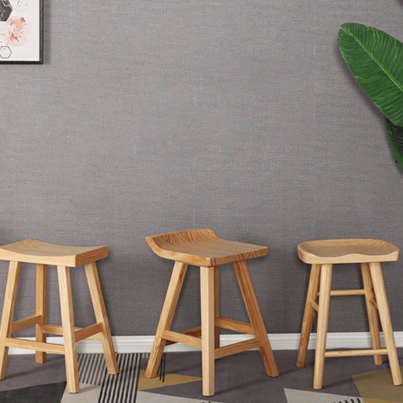 Modern Armless Backless Counter Stool Wood Cashier Bar Stool with Seat and Pedal Clearhalo 'Bar Furniture' 'Bar Stools' 'bar_stools' 'furn' 'furn_bar_stools' 'Furniture' 'Kitchen & Dining Furniture' 1200x1200_4f75ef1f-b4d9-448b-b669-fa28511d375d