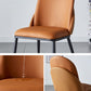 Nordic Style Kitchen Leather Dining Chair Armless Dining Chairs with Metal Legs Clearhalo ' kitchen&dining_furn' 'Dining Chairs' 'Dining Tables & Seating' 'dining_chair' 'furn' 'furn_dining_chair' 'Furniture' 'furniture_dining_chair' 'Kitchen & Dining Furniture' 'kitchen' 1200x1200_4f76fc8e-0243-4065-9cd1-4957fb2bed75