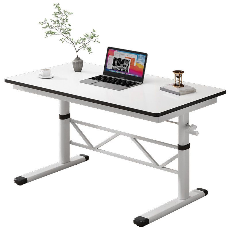 Rectangle Adjustable Office Table Modern Wooden Writing Desk Clearhalo 'furn' 'furn_office_desk' 'Furniture' 'Office Desks' 'Office Furniture' 'office_desk' 1200x1200_4f77ab17-6131-48e6-93b3-1e0b8fab3984