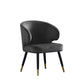 Velvet Dining Arm Chair Upholstered Dining Accent Chair for Home