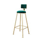Glam Metal Barstool Velvet Gold Furniture in Matte Finish for Indoor Clearhalo 'Bar Furniture' 'Bar Stools' 'bar_stools' 'furn' 'furn_bar_stools' 'Furniture' 'Kitchen & Dining Furniture' 1200x1200_4f799577-5bcf-4d92-b9bb-f98b8b0c33f1