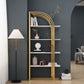 12"W Bookshelf Open Back Glam Style Bookcase for Study Room Home Office Clearhalo 'Bookcases' 'furn' 'furn_bookcases' 'Furniture' 'furniture_bookcases' 'kitchen' 'kitchen_bookcases' 'Living Room Furniture' 'Office Furniture' 1200x1200_4f7cea6e-623e-4dc4-aee2-83039a77c69f