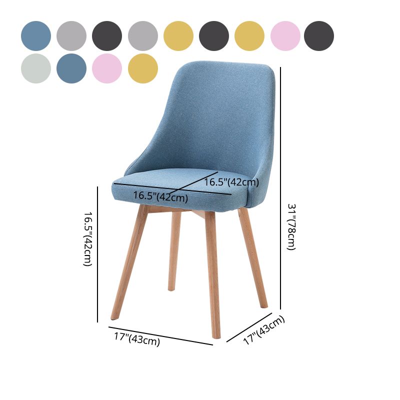 Upholstered Scandinavian Home Side Chair Matte Finish Parsons Dining Chair Clearhalo ' kitchen&dining_furn' 'Dining Chairs' 'Dining Tables & Seating' 'dining_chair' 'furn' 'furn_dining_chair' 'Furniture' 'furniture_dining_chair' 'Kitchen & Dining Furniture' 'kitchen' 1200x1200_4f7fd734-634c-4abc-91b1-046951cffc59