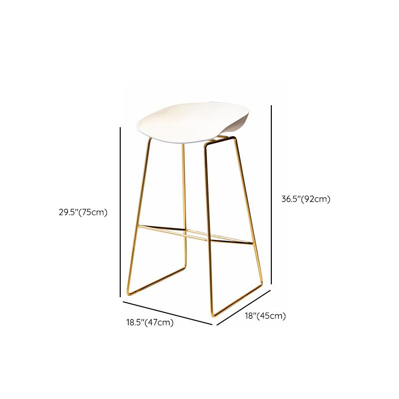 Glam Low Back Dining Stools Armless Bar Stools with Footrest Clearhalo 'Bar Furniture' 'Bar Stools' 'bar_stools' 'furn' 'furn_bar_stools' 'Furniture' 'Kitchen & Dining Furniture' 1200x1200_4f809669-32de-470f-99a9-37d0d3159f32