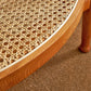 Tropical Round Cocktail Table Glass Top Coffee Cocktail Table with Shelf Clearhalo 'Coffee & Accent Tables' 'Coffee Tables' 'coffee_tables' 'furn' 'furn_coffee_tables' 'Furniture' 'Living Room Furniture' 1200x1200_4f832910-7900-425d-b09a-d08f9e7ff7c8