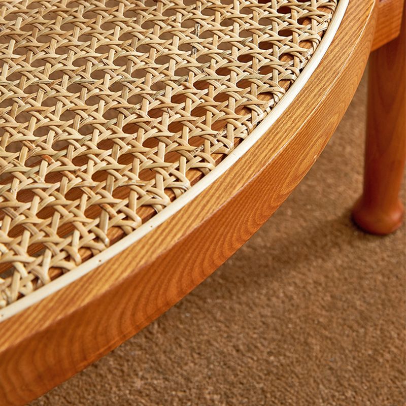 Tropical Round Cocktail Table Glass Top Coffee Cocktail Table with Shelf Clearhalo 'Coffee & Accent Tables' 'Coffee Tables' 'coffee_tables' 'furn' 'furn_coffee_tables' 'Furniture' 'Living Room Furniture' 1200x1200_4f832910-7900-425d-b09a-d08f9e7ff7c8