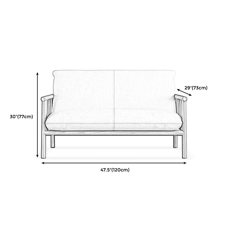 Modern Linen Sofa 28.7"W Tight Back Sofa with Rolled Arm for Living Room Clearhalo 'furn' 'furn_sofas' 'Furniture' 'Living Room Furniture' 'Sofa' 'sofas' 1200x1200_4f836713-a437-401e-bd7b-6364fef91c73