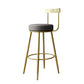 Nordic Style Bar-stool Round Seat Counter Bar Stool with Metal Legs Clearhalo 'Bar Furniture' 'Bar Stools' 'bar_stools' 'furn' 'furn_bar_stools' 'Furniture' 'Kitchen & Dining Furniture' 1200x1200_4f856d14-ec20-4930-83a4-d22cd32030f7