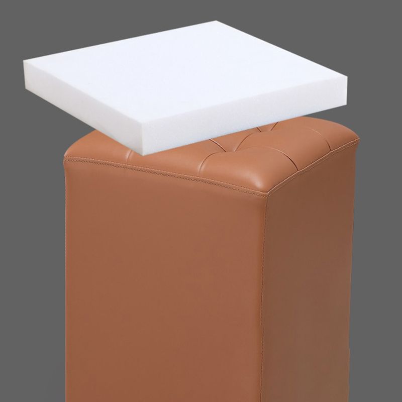 Genuine Leathe Ottoman Square Modern Water Resistant Tufted Cube Ottoman Clearhalo 'furn' 'furn_ottomans_poufs' 'Furniture' 'Living Room Furniture' 'Ottomans & Poufs' 'ottomans_poufs' 1200x1200_4f8642b8-152f-42b4-af8e-1c616c2ab0ca