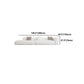 Single Side Armrest Sectional Sponge Cushioned White Uncushioned Backrest Sofa