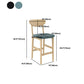 Contemporary Low Back Bar stool PU Leather Counter Bar Stool with 4 Legs