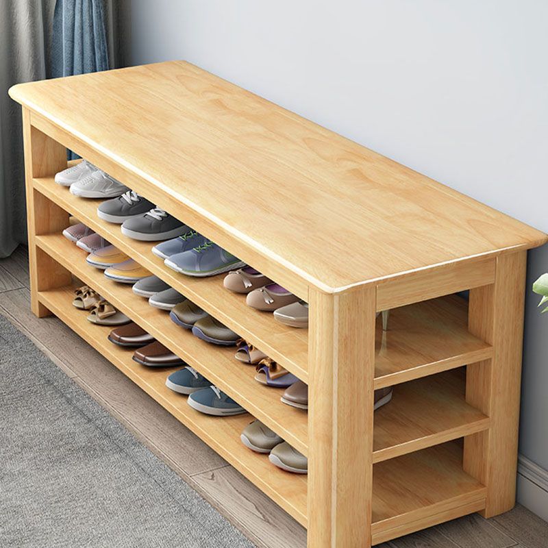 Mitte des Jahrhunderts moderne Sitzbank Feste Farbe Rechteck Schuh Speicher Eingangsbank