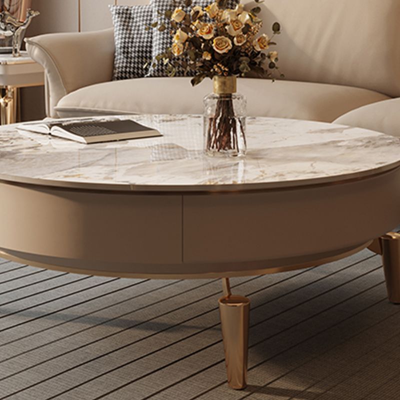 Mesa de centro individual Glam con cajón, de pizarra, no desgastante