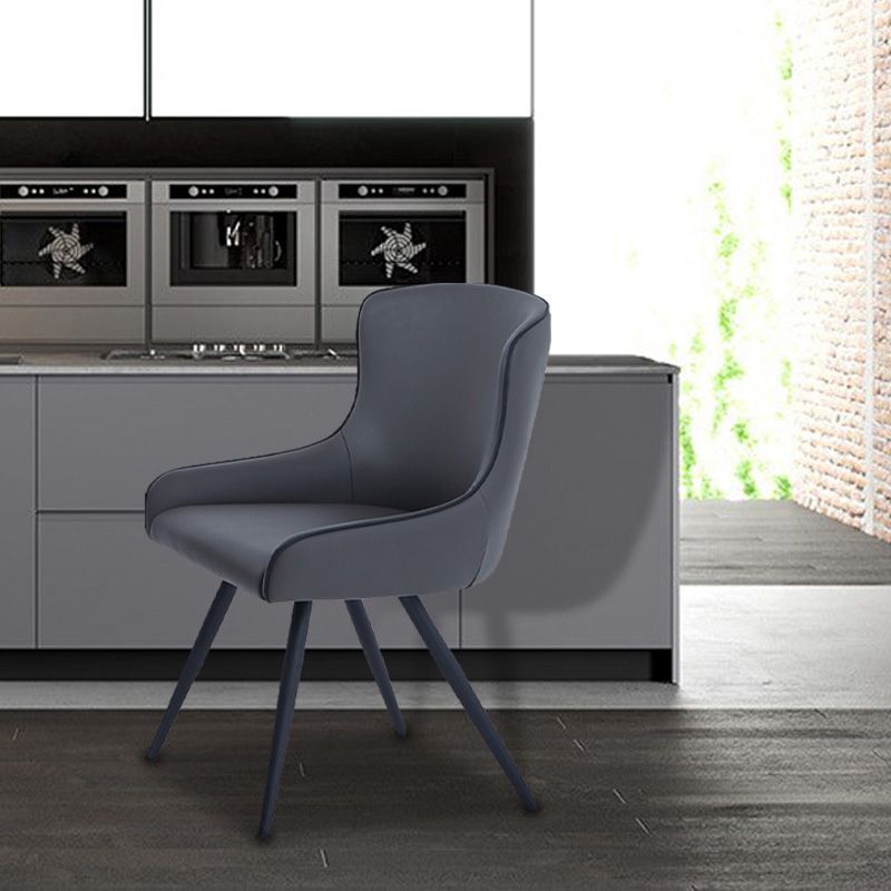 Contemporary Arm Chair Wingback Dining Room Chair for Indoor Clearhalo 'Dining Chairs' 'Dining Tables & Seating' 'dining_chair' 'furn' 'furn_dining_chair' 'Furniture' 'Kitchen & Dining Furniture' 1200x1200_4f8dbcfa-f10d-445d-9902-db6964c01262