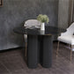 Mesa de comedor contemporánea Mesa redonda para comedor con base de pedestal