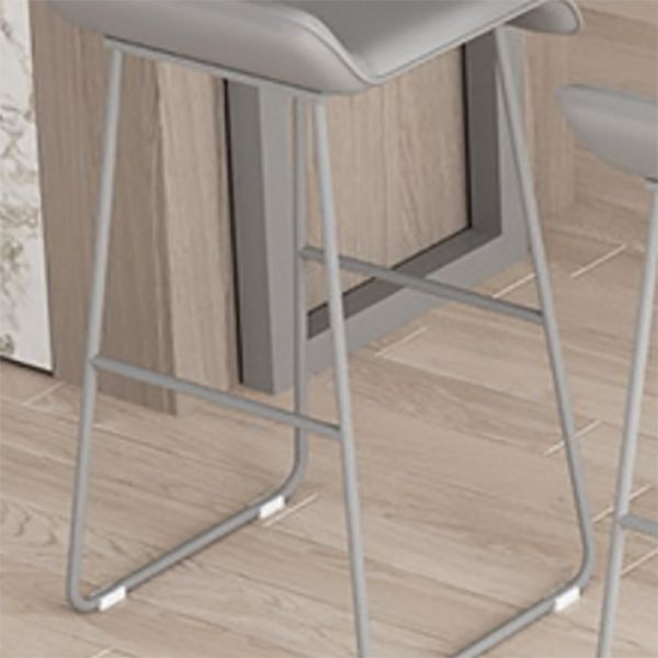 Modern Style Backless Bar-stool Pu Leather Counter Bar Stool with Metal Legs Clearhalo 'Bar Furniture' 'Bar Stools' 'bar_stools' 'furn' 'furn_bar_stools' 'Furniture' 'Kitchen & Dining Furniture' 1200x1200_4f9296fe-68df-4067-b6cc-25f76aeba6c7