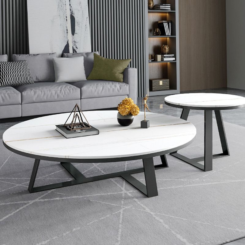 17,7 "H glam tavolino in ardeggio ovale tavolino in metallo gambe cocktail