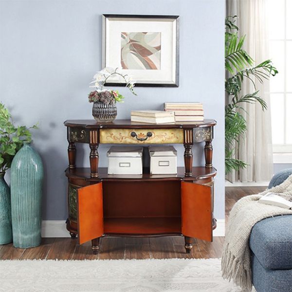 Tavolo da console in legno moderno di metà secolo per la sala di divano per sala